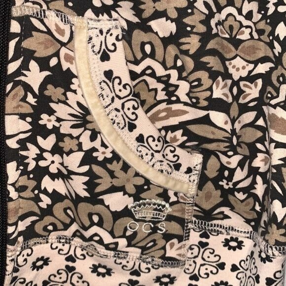 Oleg Cassini Sport Womens Floral Vest M 100% Cotton China - Picture 7 of 10